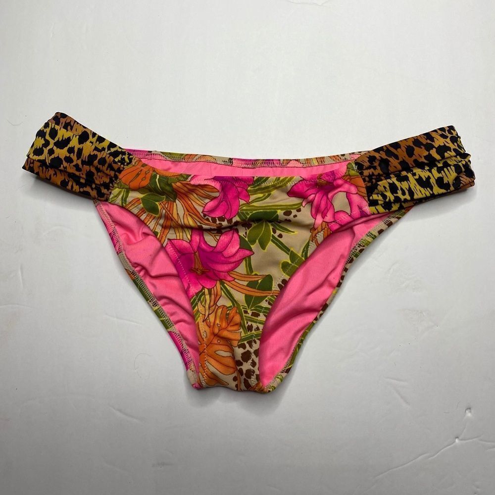 Pink Floral Bikini Bottom - Picture 2 of 5
